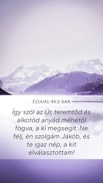 Ézsaiás 44:2 KAR Bible Verse Image