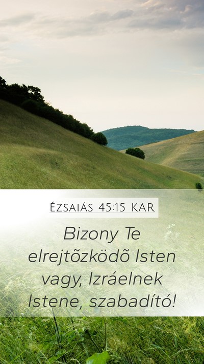 Ézsaiás 45:15 KAR Bible Verse Image