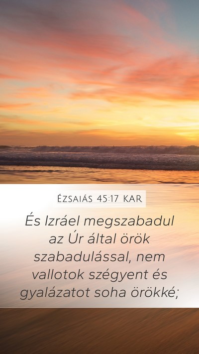 Ézsaiás 45:17 KAR Bible Verse Image