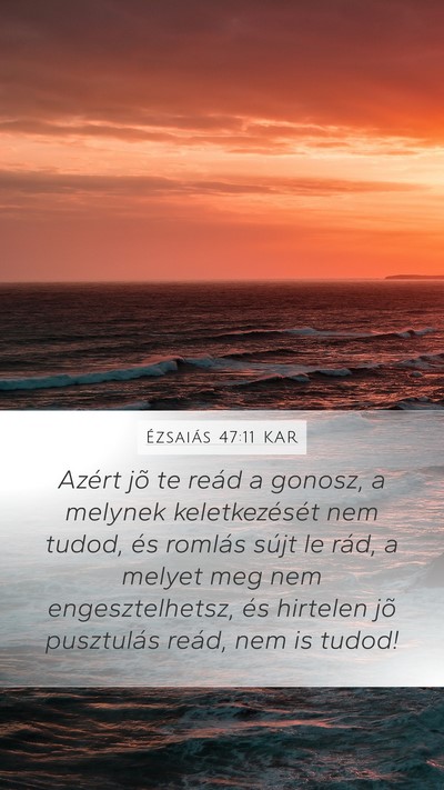 Ézsaiás 47:11 KAR Bible Verse Image