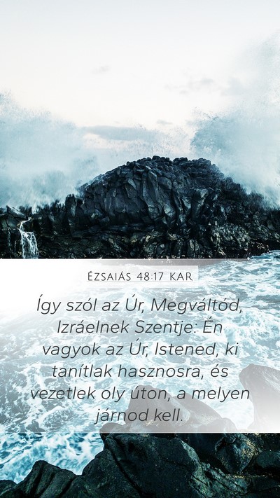 Ézsaiás 48:17 KAR Bible Verse Image
