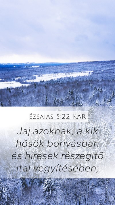Ézsaiás 5:22 KAR Bible Verse Image
