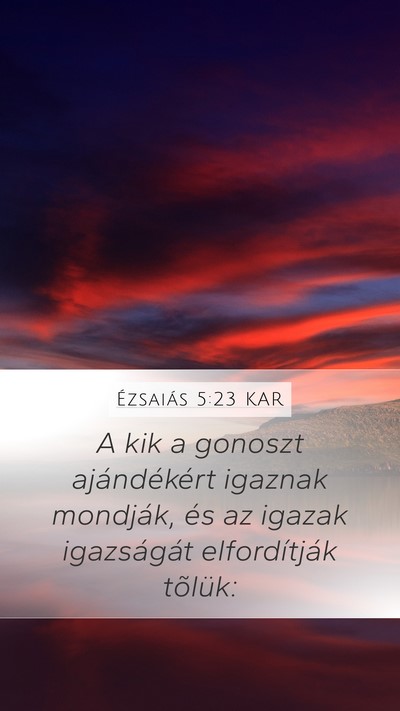 Ézsaiás 5:23 KAR Bible Verse Image