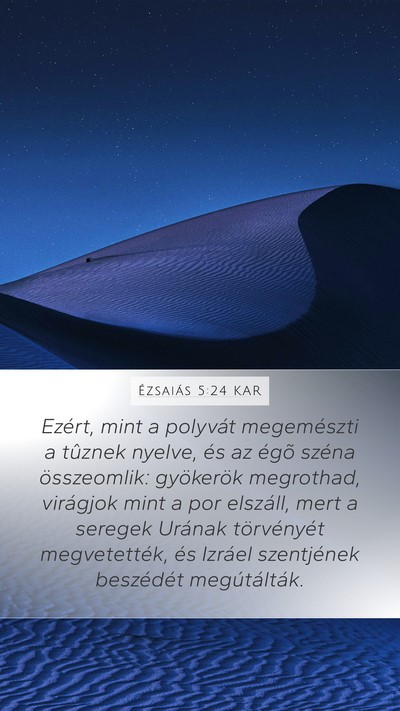 Ézsaiás 5:24 KAR Bible Verse Image