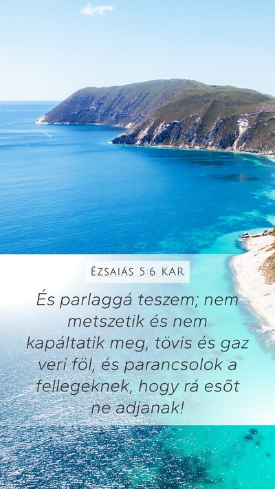 Ézsaiás 5:6 KAR Bible Verse Image