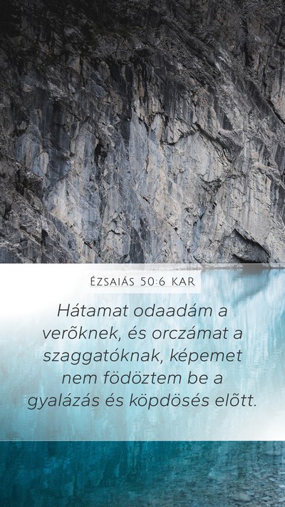 Ézsaiás 50:6 KAR Bible Verse Image