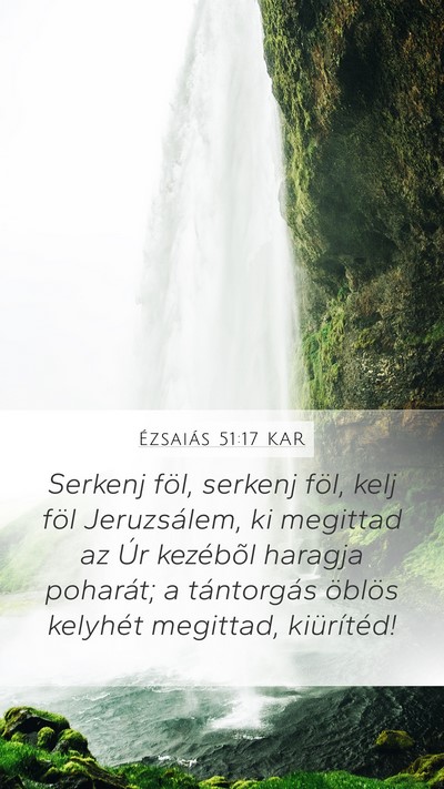 Ézsaiás 51:17 KAR Bible Verse Image