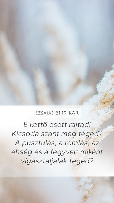 Ézsaiás 51:19 KAR Bible Verse Image