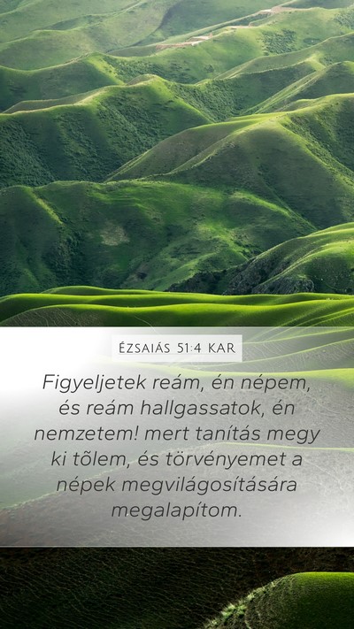 Ézsaiás 51:4 KAR Bible Verse Image