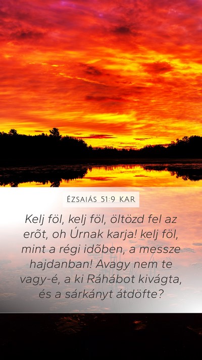 Ézsaiás 51:9 KAR Bible Verse Image