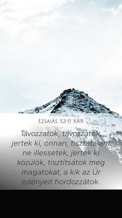 Ézsaiás 52:11 KAR Bible Verse Image
