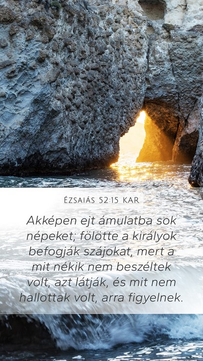 Ézsaiás 52:15 KAR Bible Verse Image