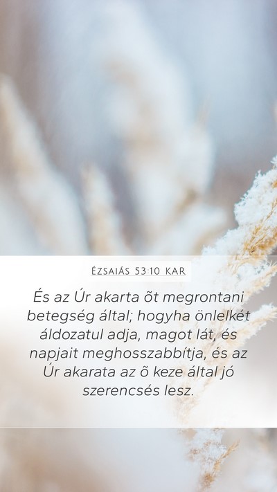 Ézsaiás 53:10 KAR Bible Verse Image