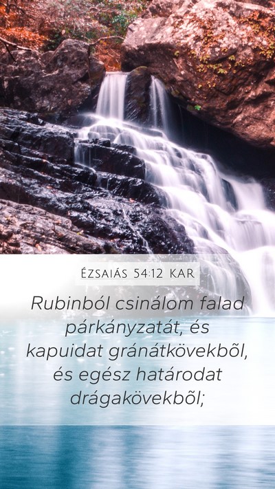 Ézsaiás 54:12 KAR Bible Verse Image