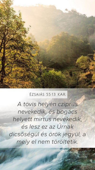 Ézsaiás 55:13 KAR Bible Verse Image