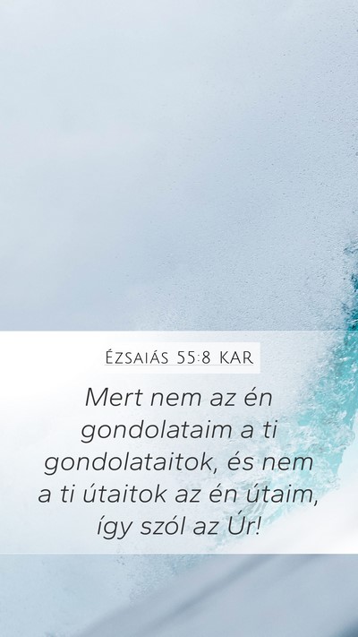 Ézsaiás 55:8 KAR Bible Verse Image