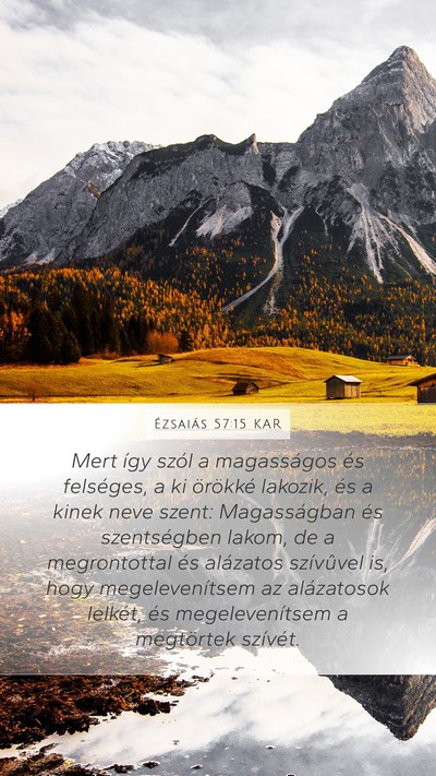 Ézsaiás 57:15 KAR Bible Verse Image