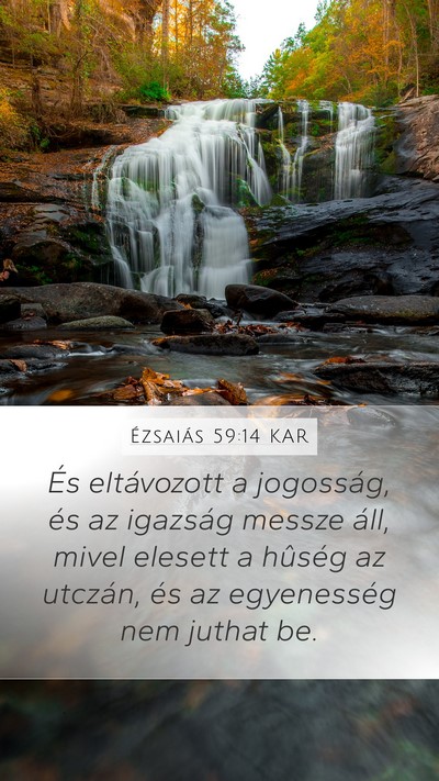 Ézsaiás 59:14 KAR Bible Verse Image
