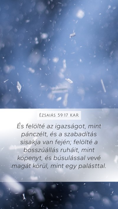 Ézsaiás 59:17 KAR Bible Verse Image