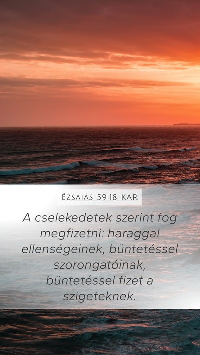 Ézsaiás 59:18 KAR Bible Verse Image