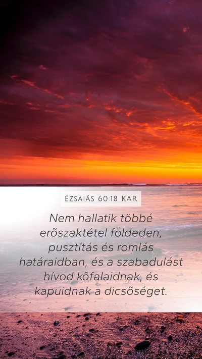 Ézsaiás 60:18 KAR Bible Verse Image