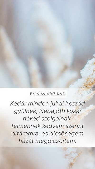 Ézsaiás 60:7 KAR Bible Verse Image