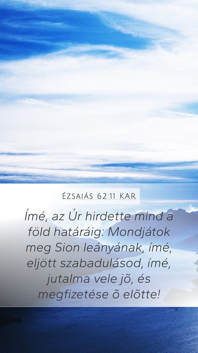 Ézsaiás 62:11 KAR Bible Verse Image