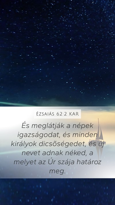 Ézsaiás 62:2 KAR Bible Verse Image
