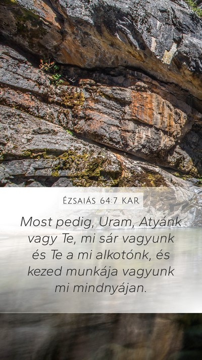 Ézsaiás 64:7 KAR Bible Verse Image