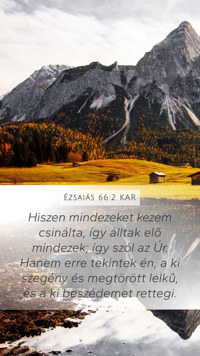 Ézsaiás 66:2 KAR Bible Verse Image