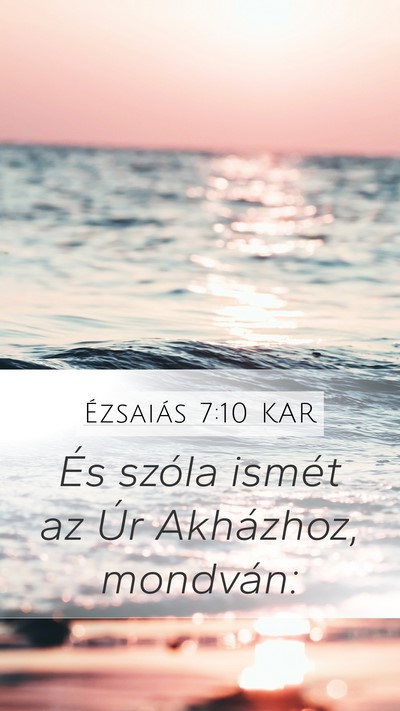 Ézsaiás 7:10 KAR Bible Verse Image