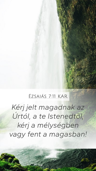 Ézsaiás 7:11 KAR Bible Verse Image