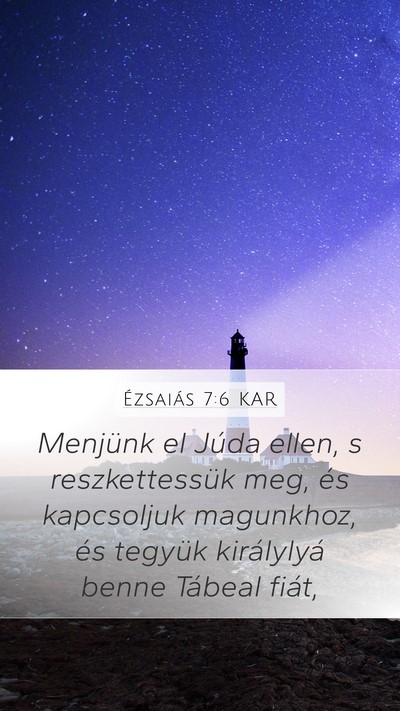 Ézsaiás 7:6 KAR Bible Verse Image