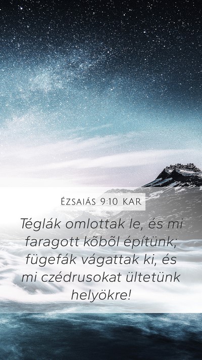 Ézsaiás 9:10 KAR Bible Verse Image