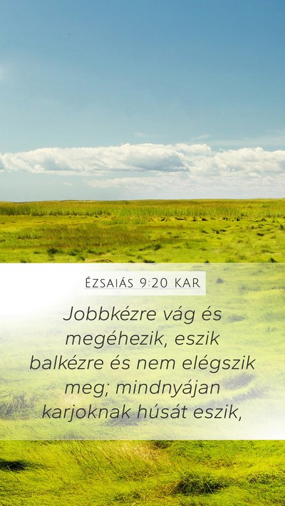 Ézsaiás 9:20 KAR Bible Verse Image